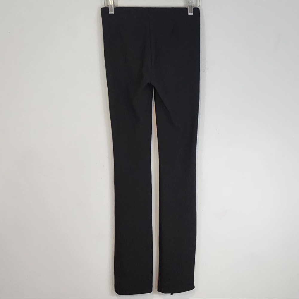 Zara Black High Rise Flared Split Hem Pants Sz. Medium - Picture 3 of 9